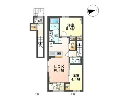 パルティーダ・M(2LDK/2階)の間取り写真