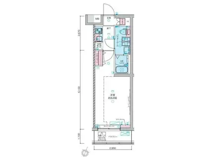 GENOVIA板橋本町IIISKYGARDEN(1K/4階)の間取り写真