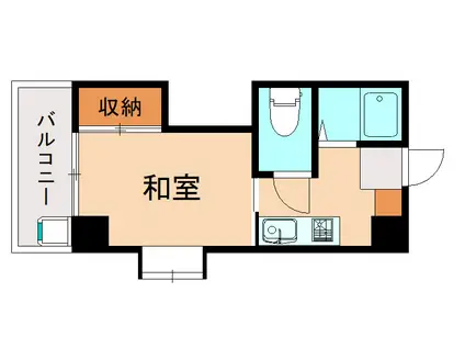 ヴィラージュ箱崎II(1K/1階)の間取り写真