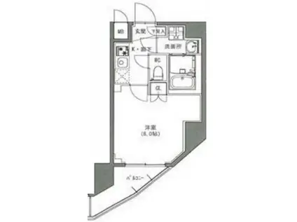 S-RESIDENCE雑司ヶ谷(1K/3階)の間取り写真