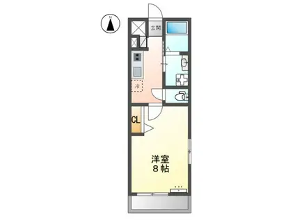 アメージング(1K/1階)の間取り写真