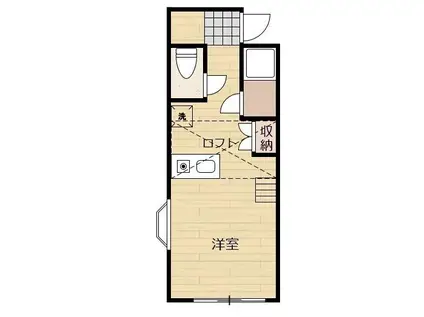 ビレッジウエスト1(ワンルーム/2階)の間取り写真