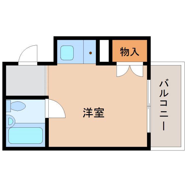 セジューネオオクラ(ワンルーム/3階)の間取り写真