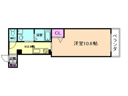 SHA MAISON LAPIS(1K/2階)の間取り写真