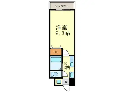 さくらんぼの家(1K/1階)の間取り写真