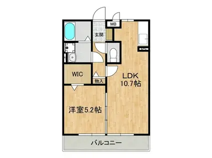 ルーチェ(1LDK/2階)の間取り写真