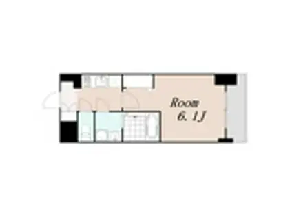 エスリード江坂アルテリア(1K/9階)の間取り写真