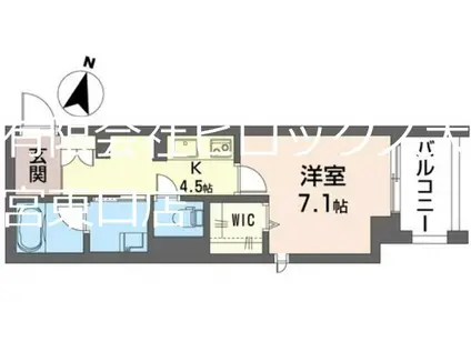 レジェロ(1K/2階)の間取り写真