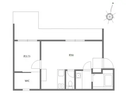アピチェ池上(1LDK/3階)の間取り写真