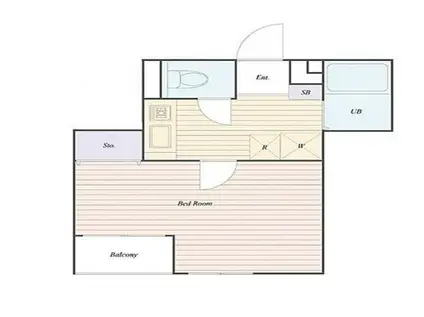 ニューバリュー西落合(1K/3階)の間取り写真