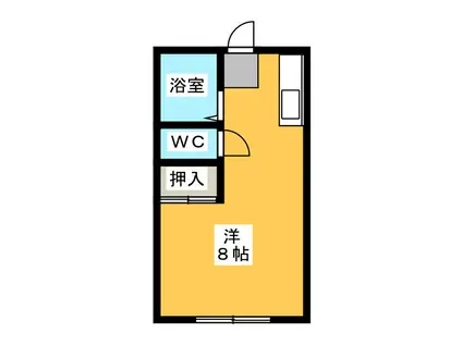 ブルーハイツS(ワンルーム/1階)の間取り写真