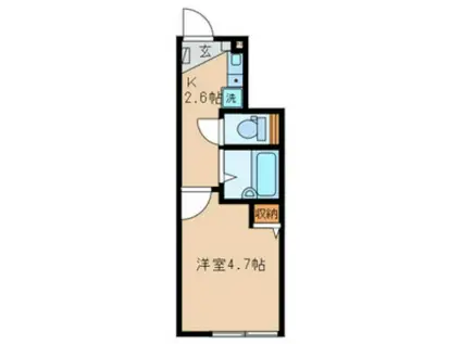 DO LA TOUR 中野(1K/1階)の間取り写真