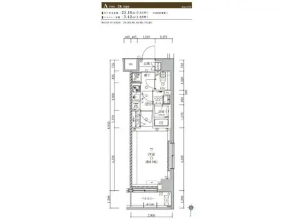 ARTESSIMO CAVALLO(1K/7階)の間取り写真