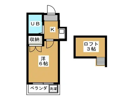 クレスト津田沼第01(1K/1階)の間取り写真