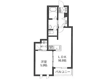 シャーメゾン志村坂上(1LDK/3階)の間取り写真