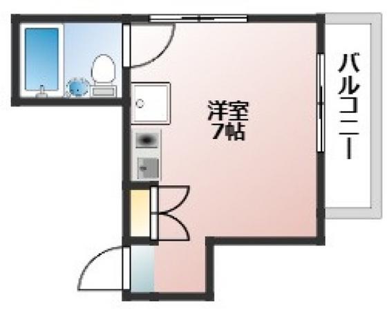 アルセ・アトラクティーバ庚午(ワンルーム/3階)の間取り写真