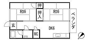 南町ハイツ(2DK/3階)の間取り写真
