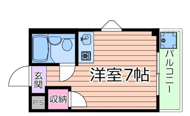 ラメール千里(ワンルーム/3階)の間取り写真