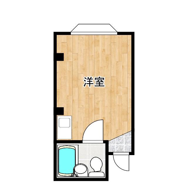 アミティー市大前(ワンルーム/4階)の間取り写真