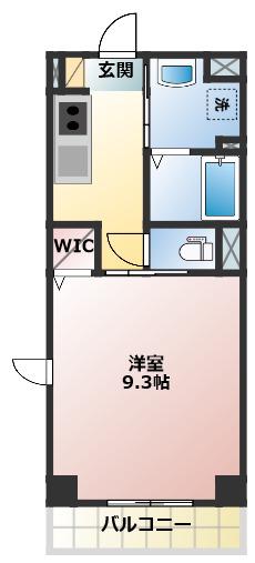 クオリア江戸橋(1K/4階)の間取り写真