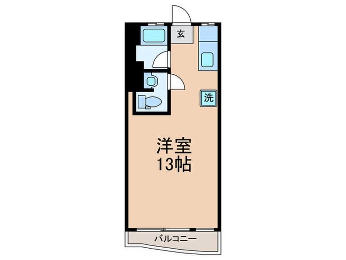 サードリーハイツ本館(ワンルーム/5階)の間取り写真