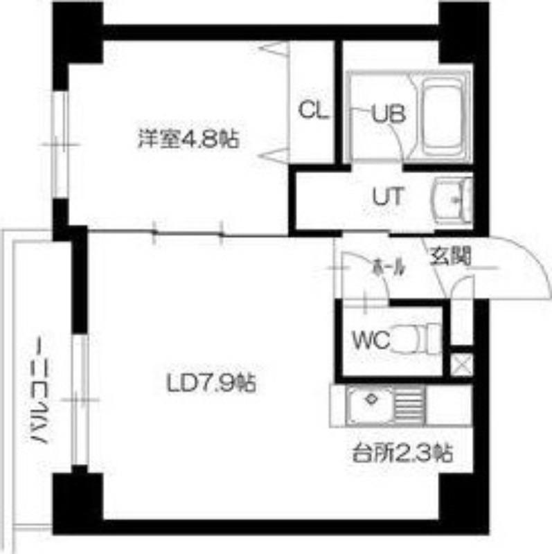 SーFORT札幌北5条(1LDK/6階)の間取り写真