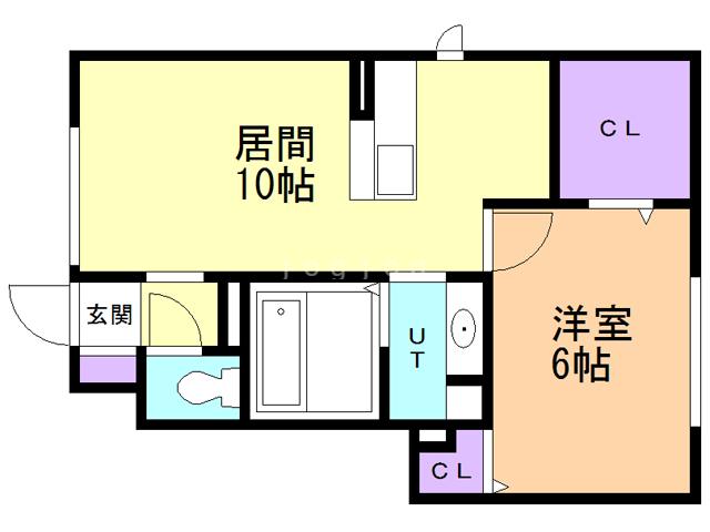 フェリーチェ(1LDK/1階)の間取り写真