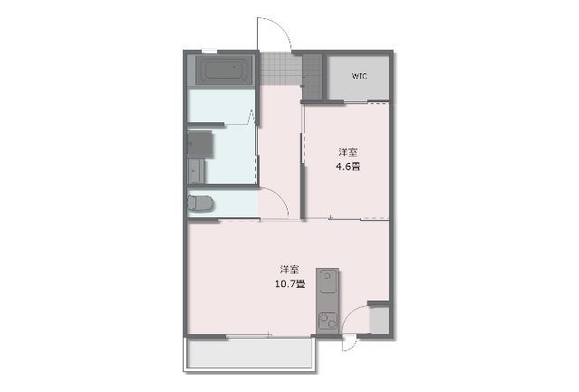 シャーメゾン野地B(1LDK/1階)の間取り写真