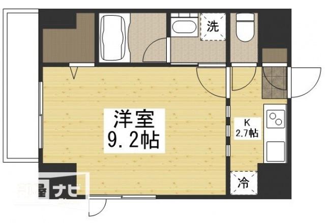 THE MODERN 桑田町(1K/8階)の間取り写真