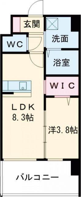 ESTONE HIGASHIOSAKA(1LDK/3階)の間取り写真