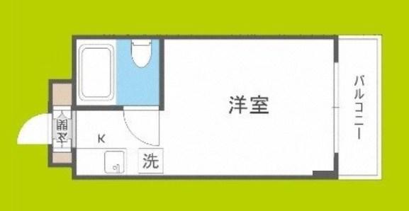 ラパンジール九条(ワンルーム/1階)の間取り写真