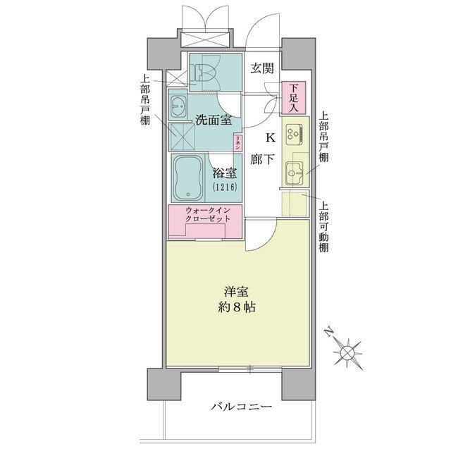 マンション KNOCKS星川(1K/3階)の間取り写真