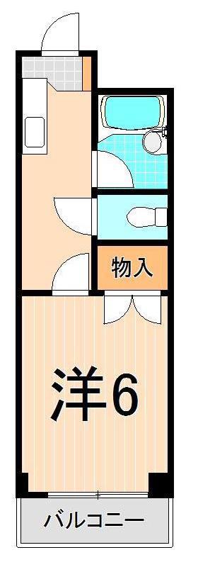 アインハイツ(1K/1階)の間取り写真