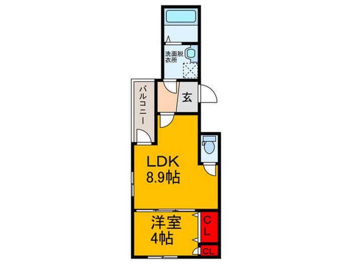 F ASECIA SPICA(1LDK/3階)の間取り写真