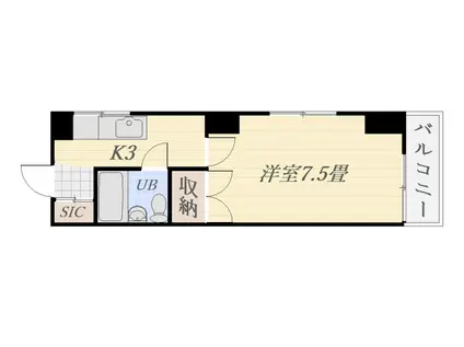 KAMOIKE PINEI(1K/2階)の間取り写真