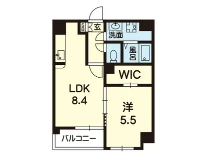 SG2-HONJYO(1LDK/4階)の間取り写真