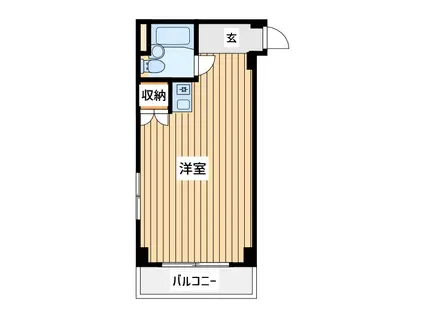 ランドフォレスト東豊田(ワンルーム/1階)の間取り写真