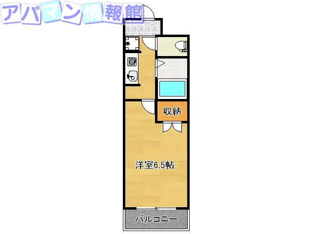 パフィオ(1K/3階)の間取り写真