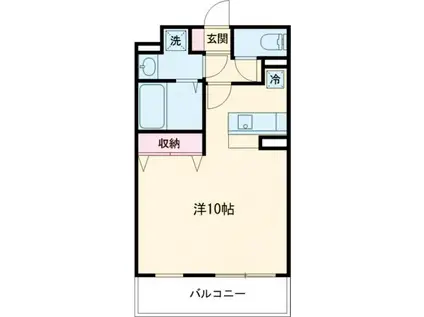 大島マンション2(ワンルーム/3階)の間取り写真