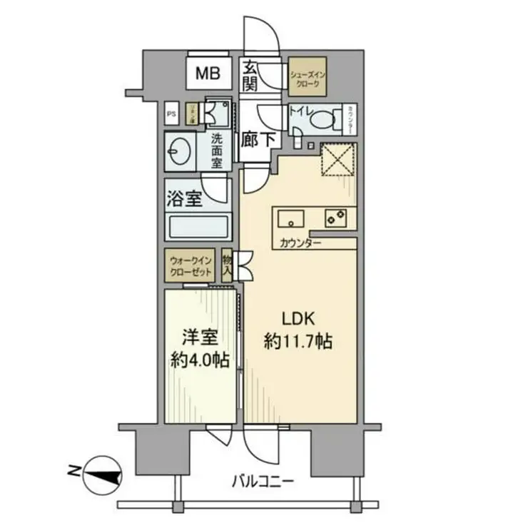 BELISTA神楽坂 9階階 間取り