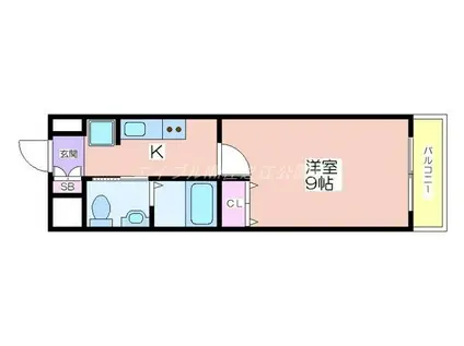 リアライズ住之江公園(1K/8階)の間取り写真