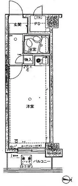 恒陽サンクレスト高円寺 5階階 間取り
