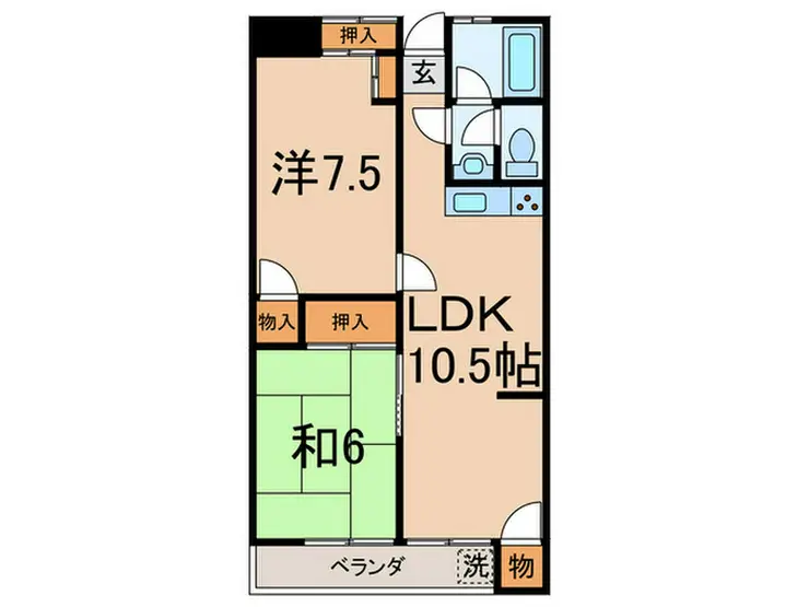 成城キャッスル1 1階階 間取り