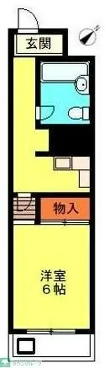 川口寿コーポ 3階階 間取り