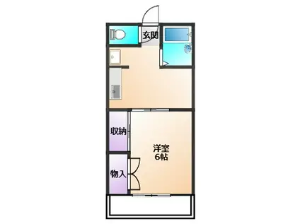 エル鷹の台I(1DK/1階)の間取り写真