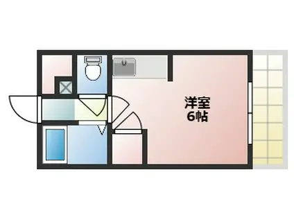 トマトハウス(ワンルーム/4階)の間取り写真