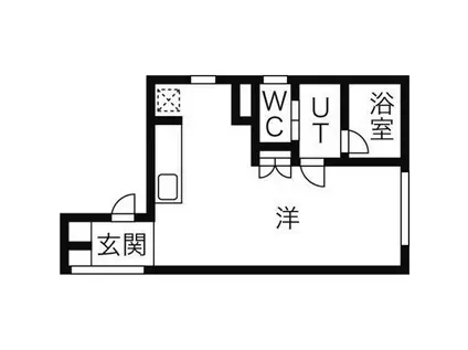 TREE(ワンルーム/2階)の間取り写真