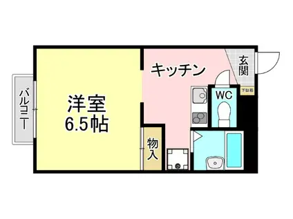 グランドチルドレン(1K/2階)の間取り写真