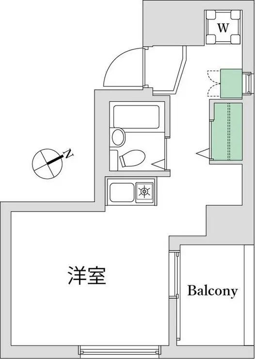 スカイコート銀座東 4階階 間取り