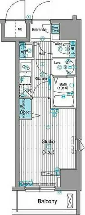 グランド・ガーラ銀座 4階階 間取り